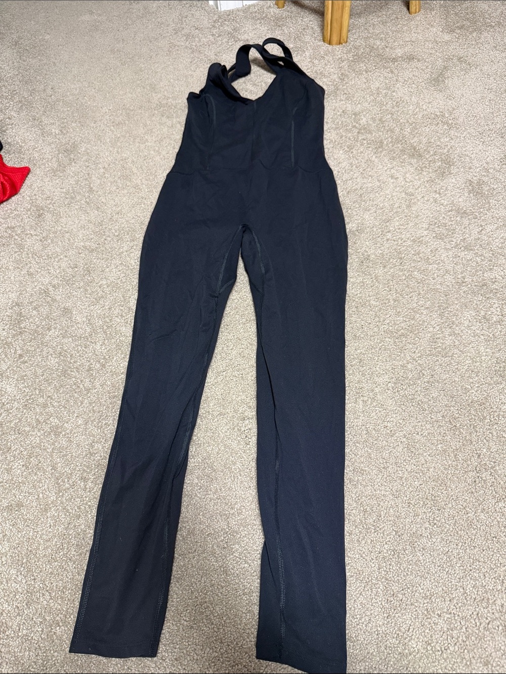 FP Movement by Free People Black Fitted One-Piece Jumpsuit